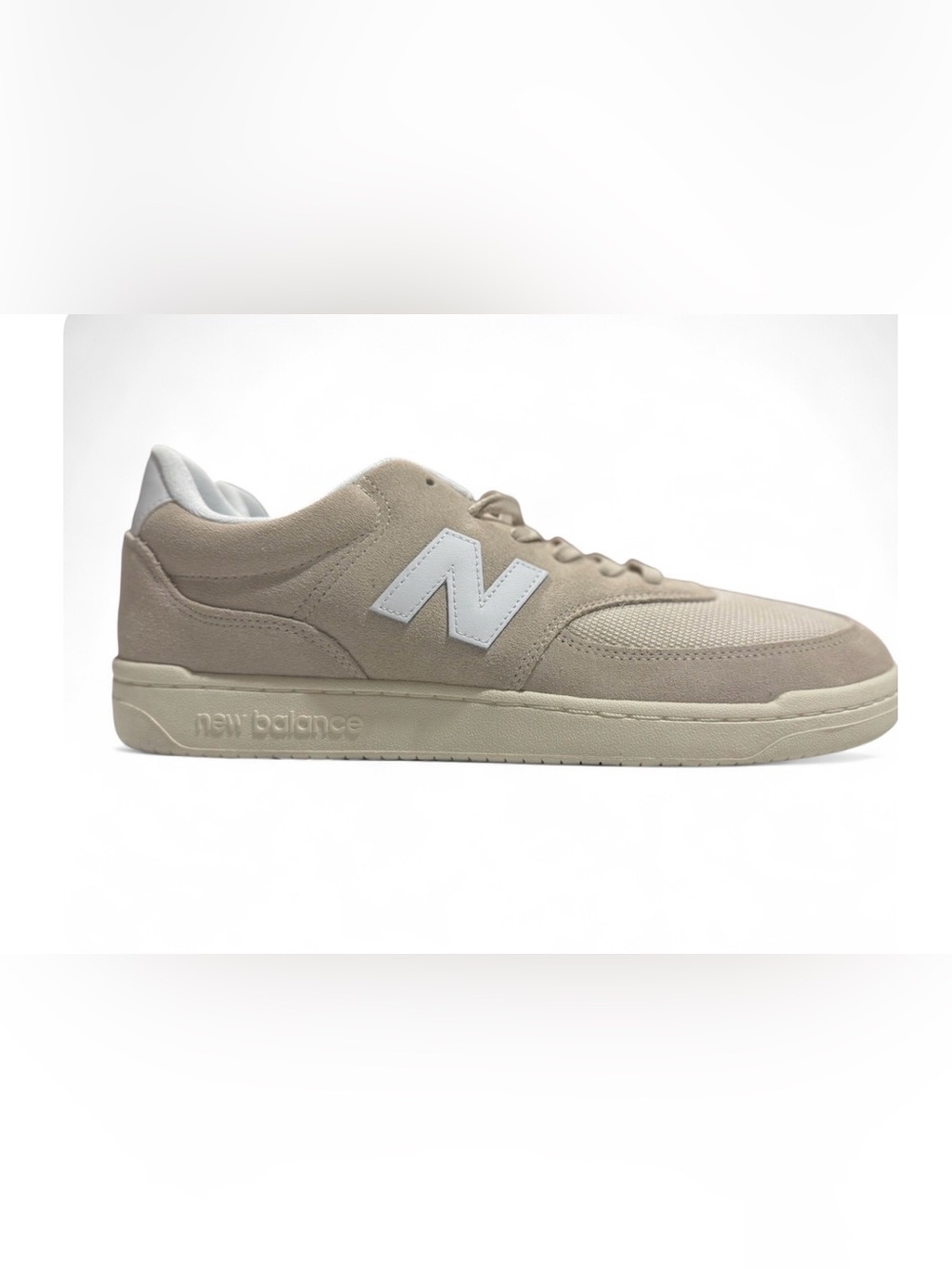 New Balance Men's 80 Court Sneakers - #M0809DR-Timberwolf/White-Size US 15D